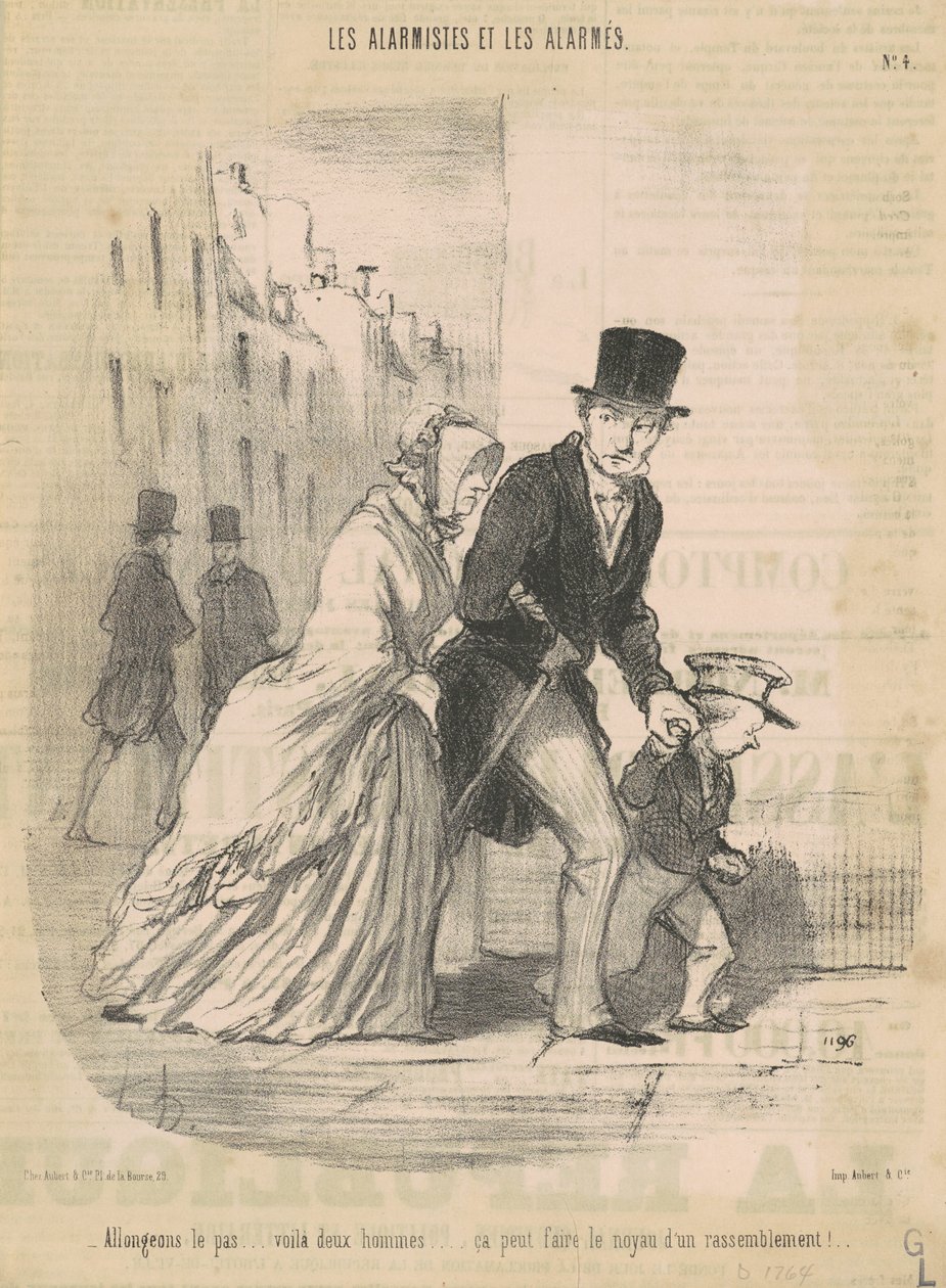 Aceleremos el paso... esos hombres... de Honoré Daumier