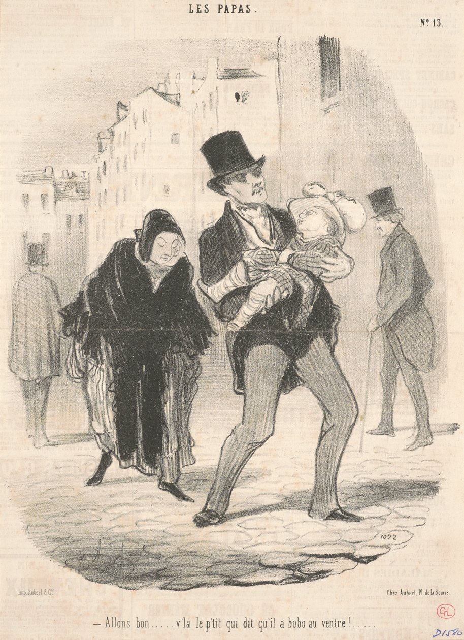 Vamos bien ... dice el pequeño ... de Honoré Daumier