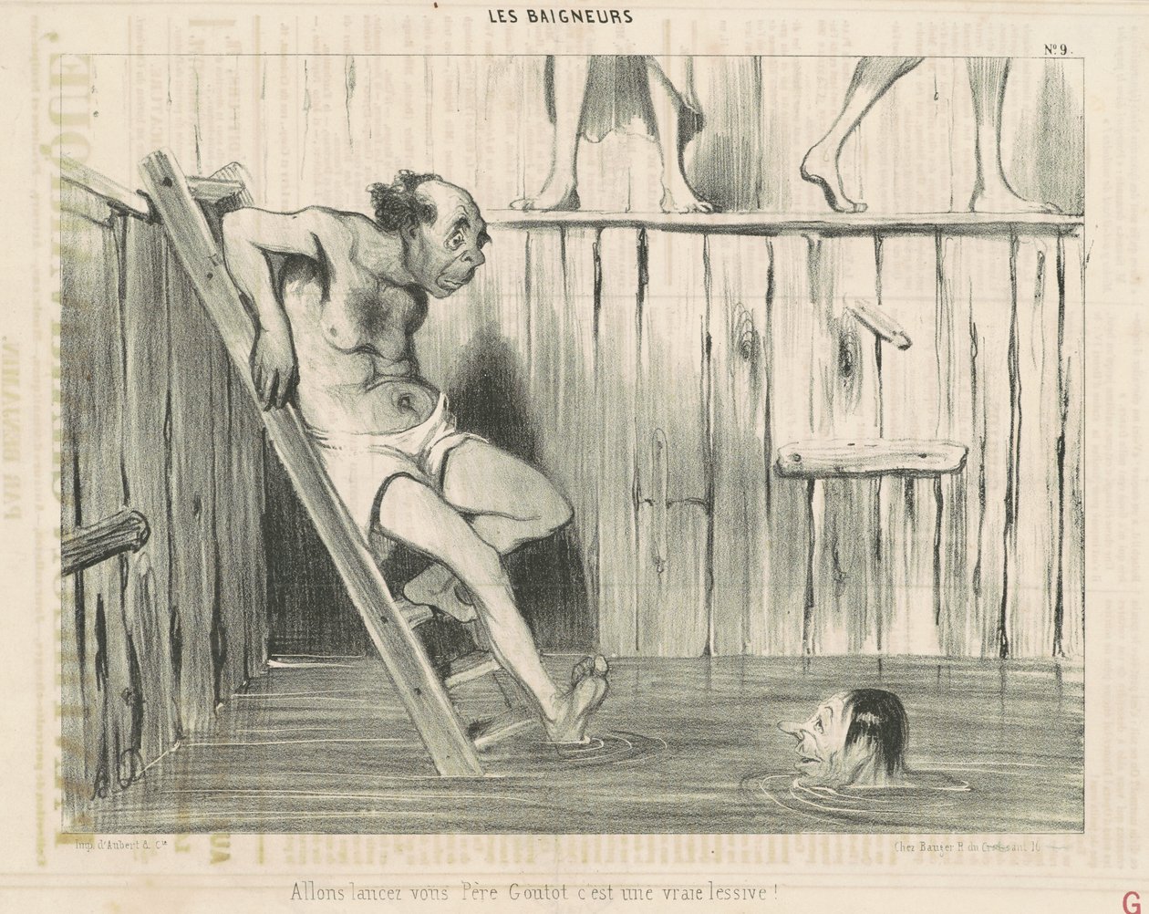 Allons lancez vous père goutot... de Honoré Daumier