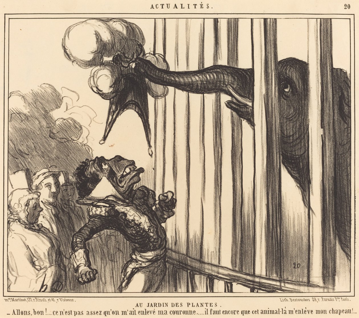 En el Jardín de las Plantas de Honoré Daumier