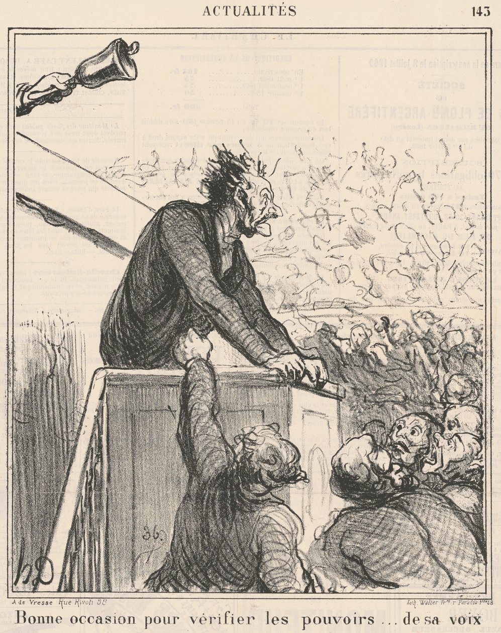 Buena ocasión para verificar... de Honoré Daumier