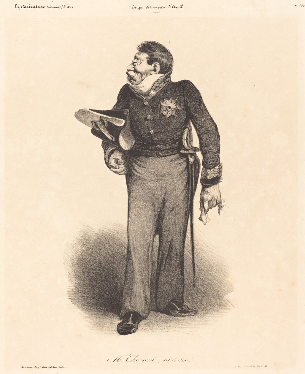 C.-A. Gabriel, duque de Choiseul de Honoré Daumier