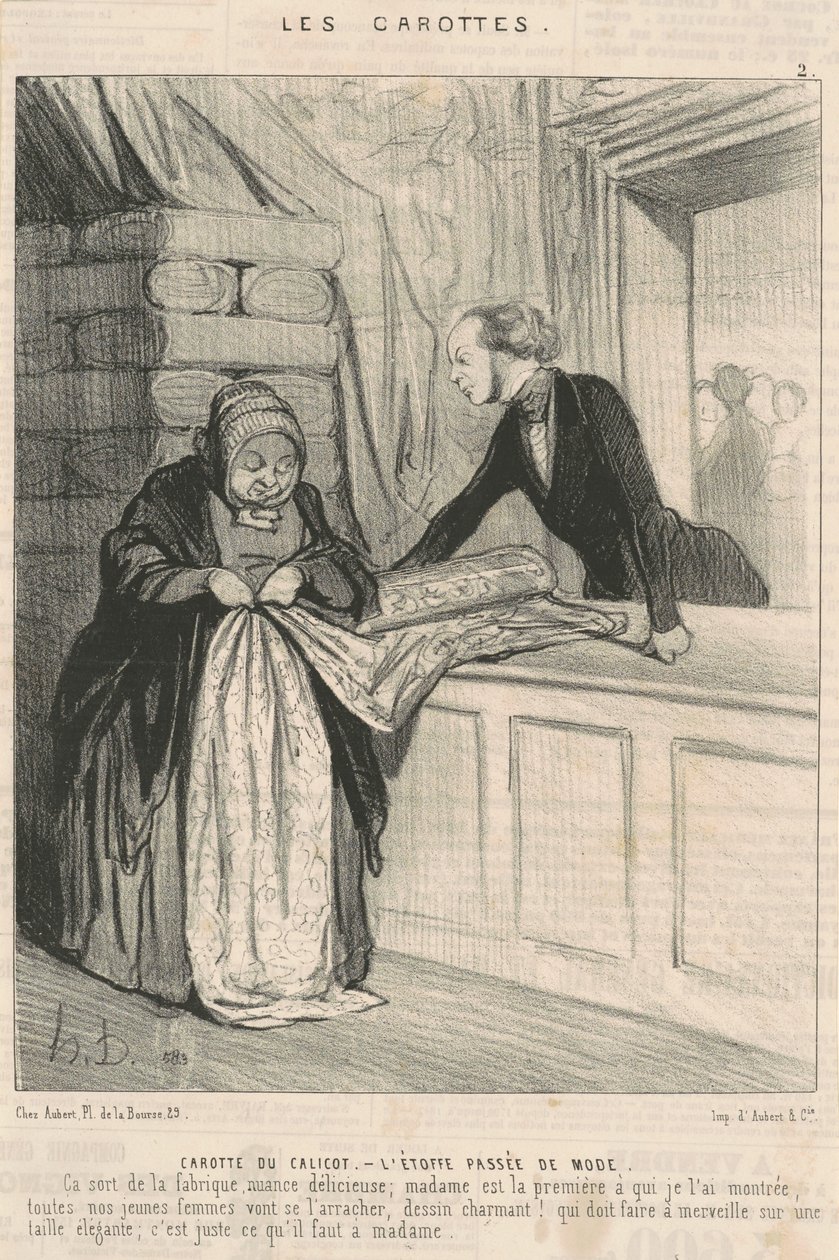 Zanahoria del calicó de Honoré Daumier