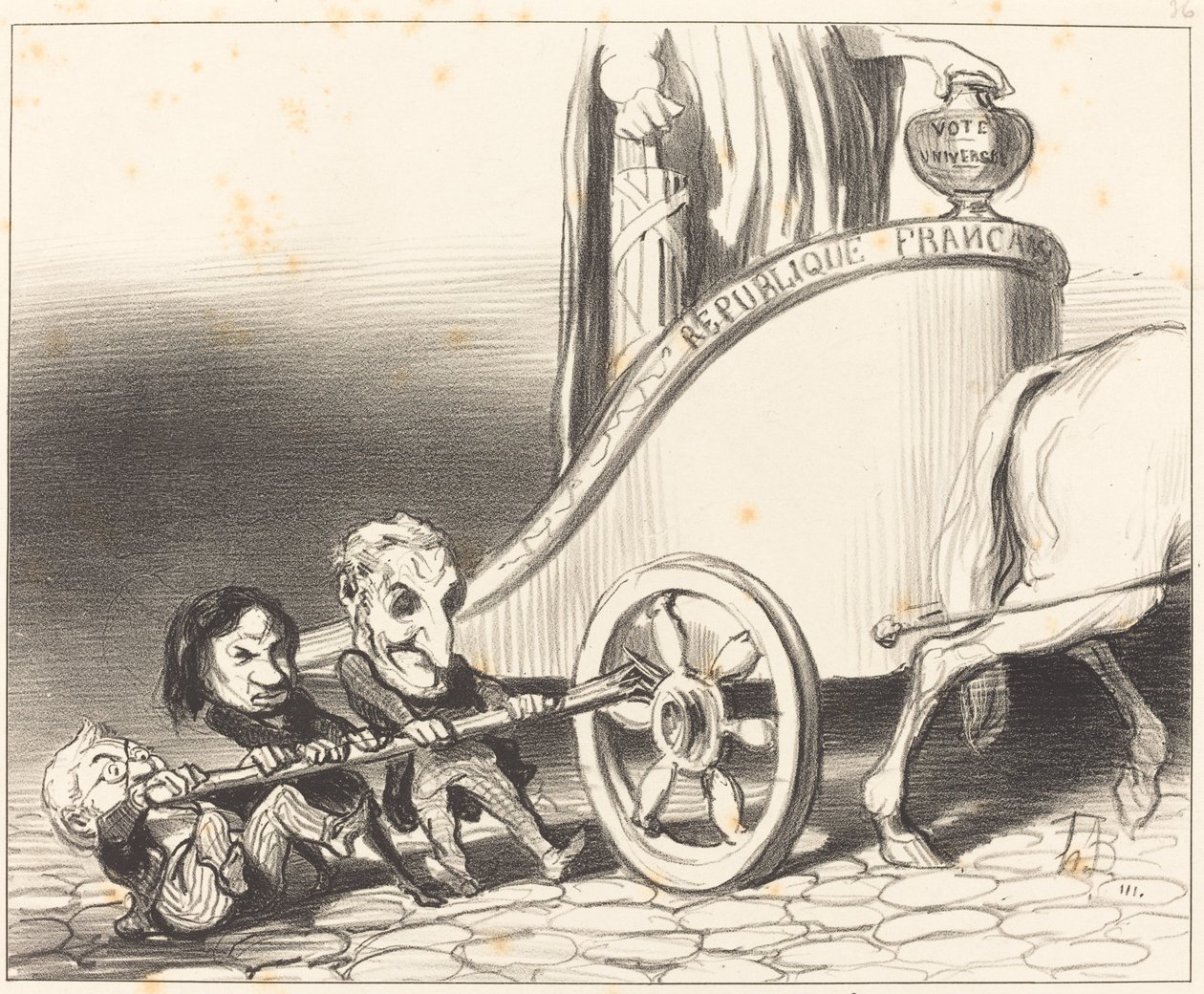 Este carro siempre marchará... de Honoré Daumier