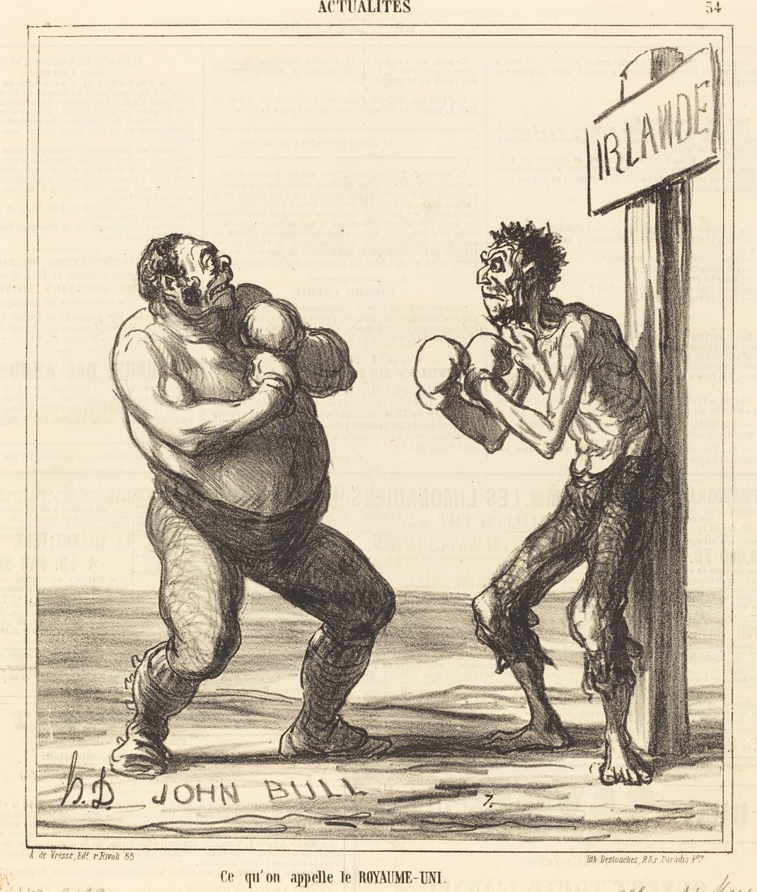 Lo que se llama el Reino Unido de Honoré Daumier