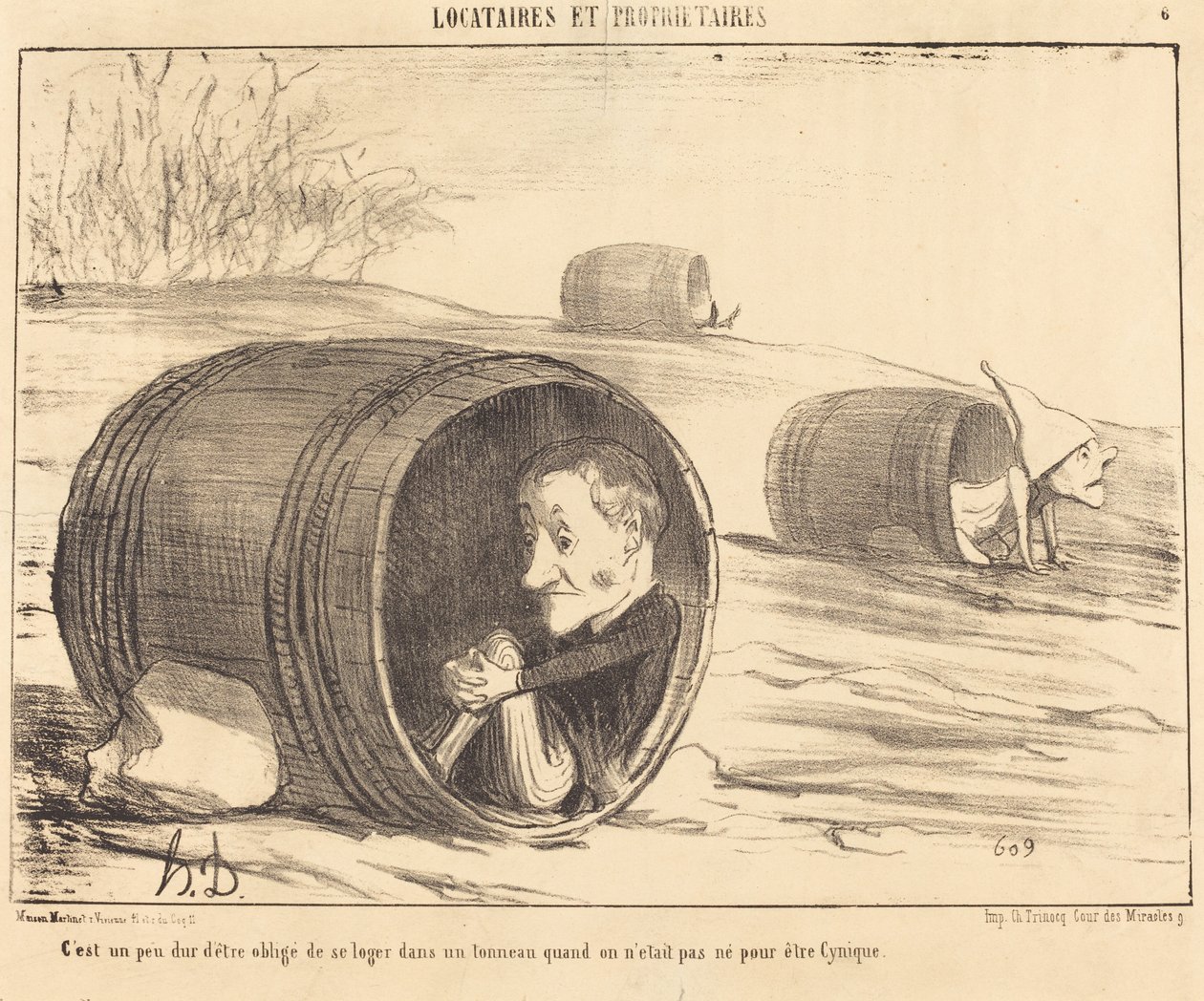 Es un poco duro tener que ser obligado de Honoré Daumier