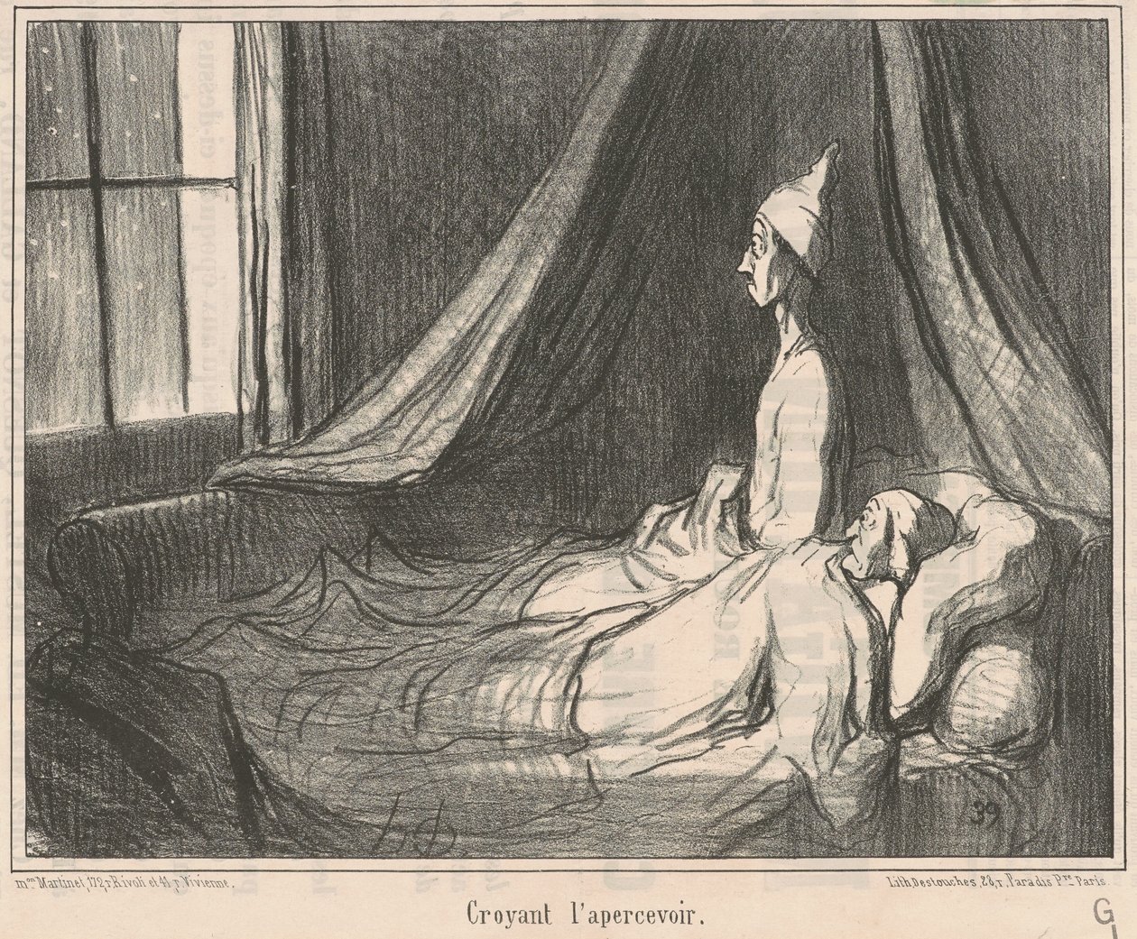 Creyendo verla... de Honoré Daumier
