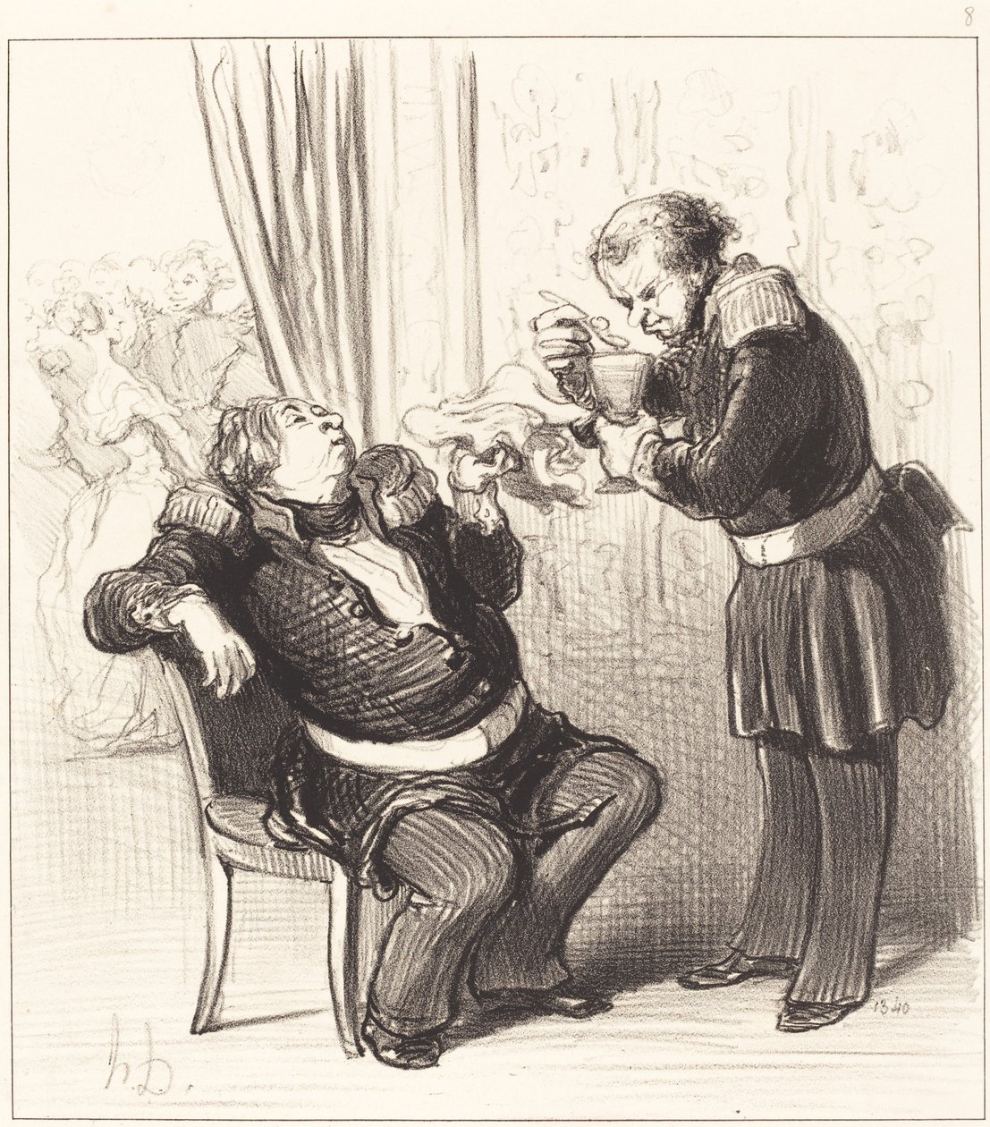 ¡Definitivamente nos estamos divirtiendo demasiado, Guillochard!... de Honoré Daumier