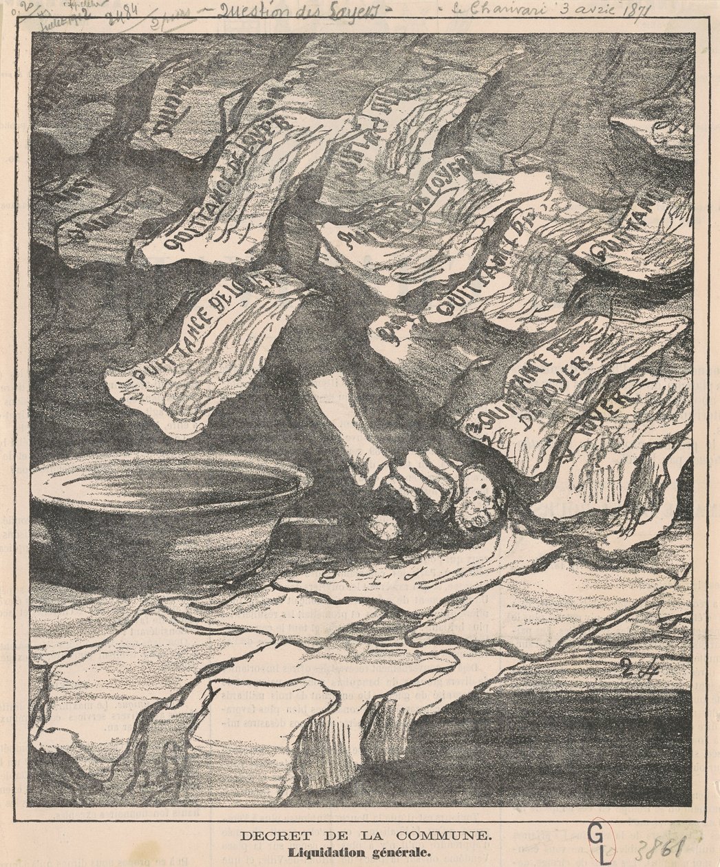 Decreto de la comuna de Honoré Daumier