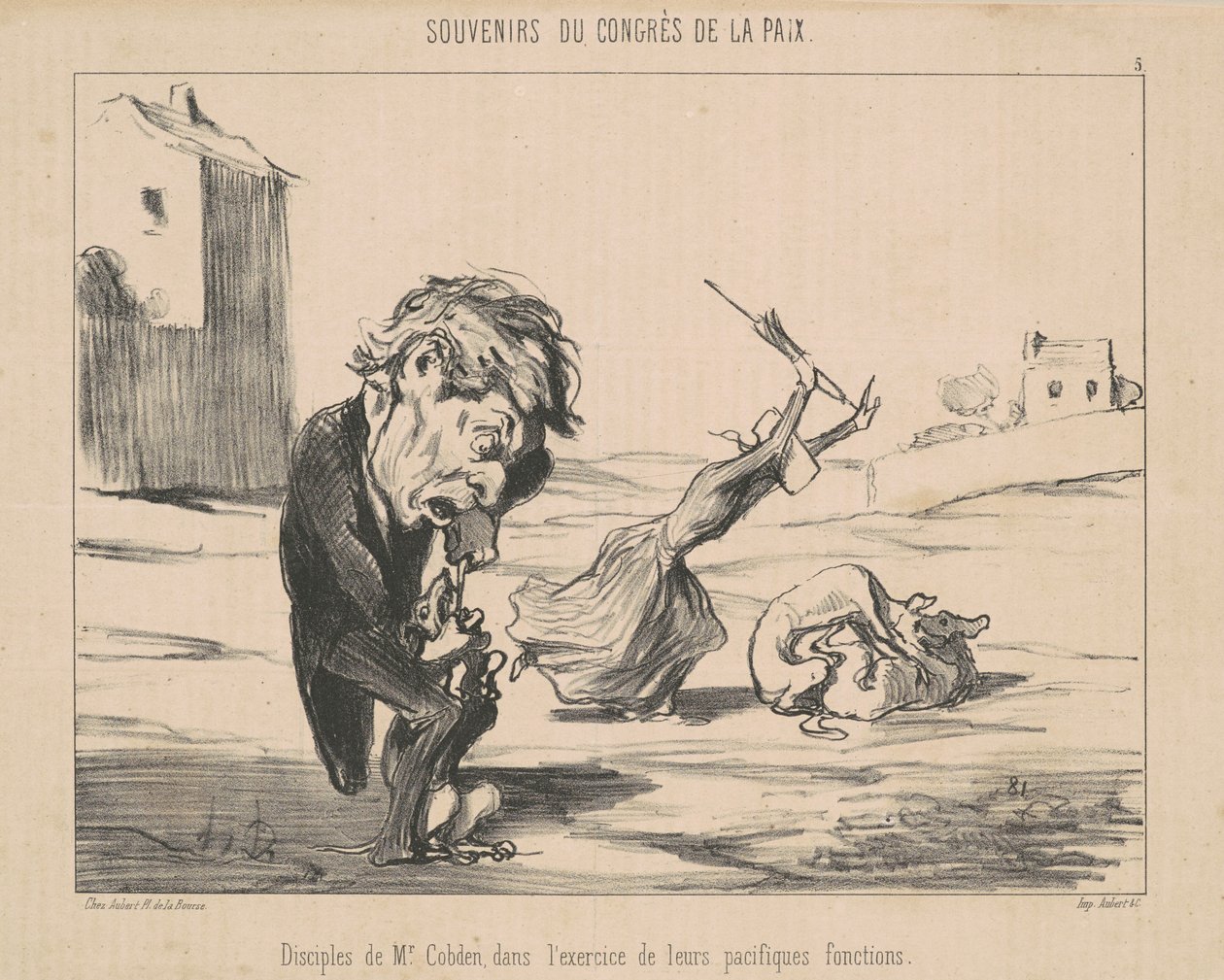 Discípulos de M. Cobden de Honoré Daumier