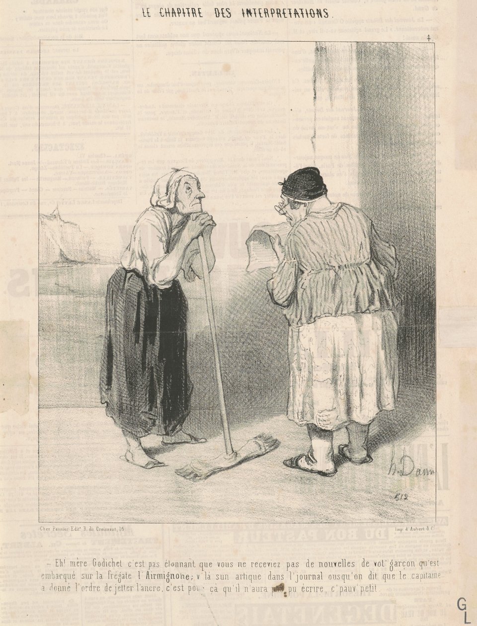 ¡Eh! Madre Godichet, no es sorprendente... de Honoré Daumier