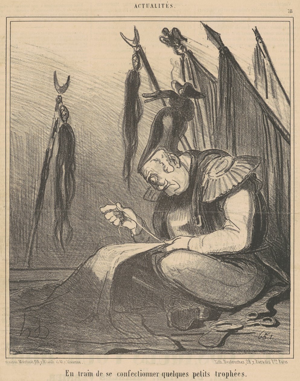 En proceso de ...confeccionar algunos de Honoré Daumier