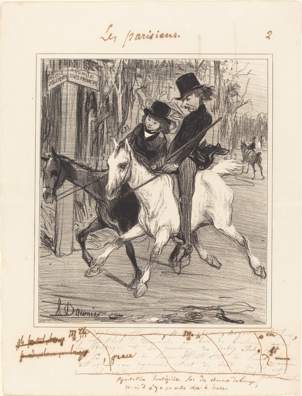 Equitación de Tienda de Honoré Daumier