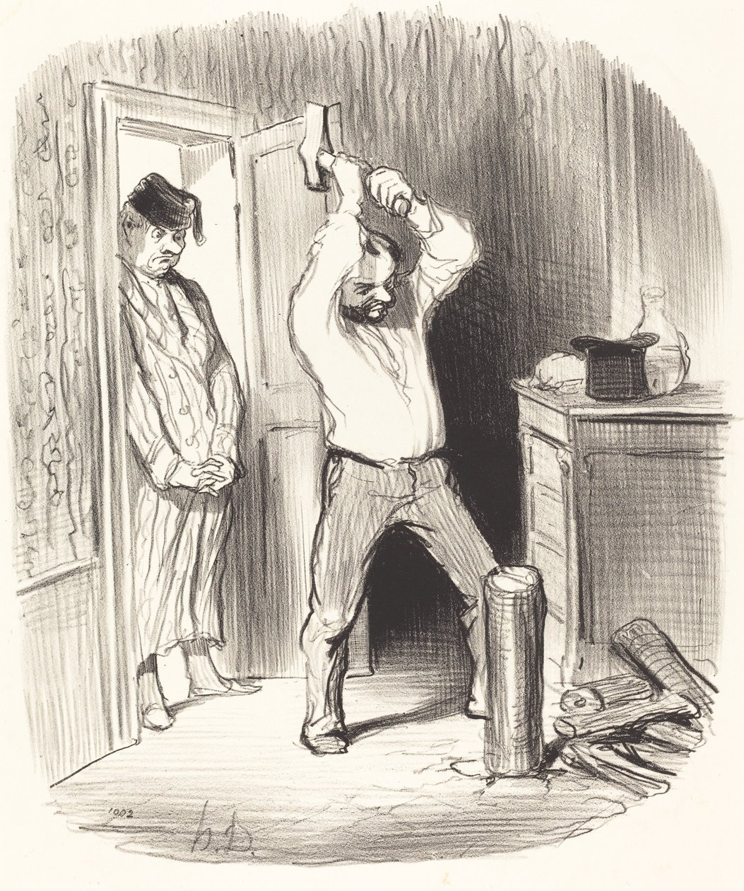 ¿Está permitido a dios... partir leña...? de Honoré Daumier