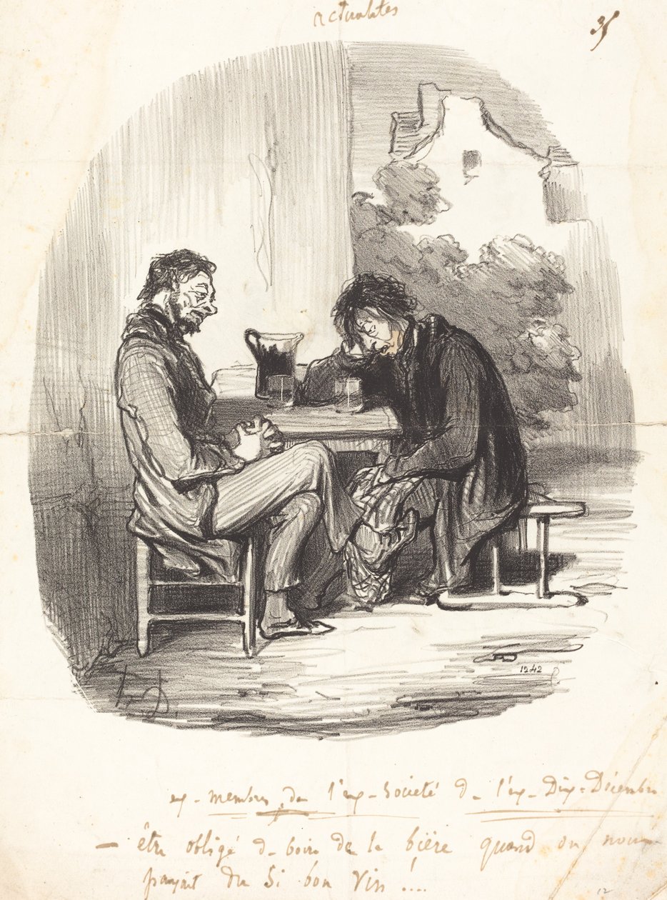 Ex-miembros de la ex-sociedad del ex-Dix-décembre de Honoré Daumier