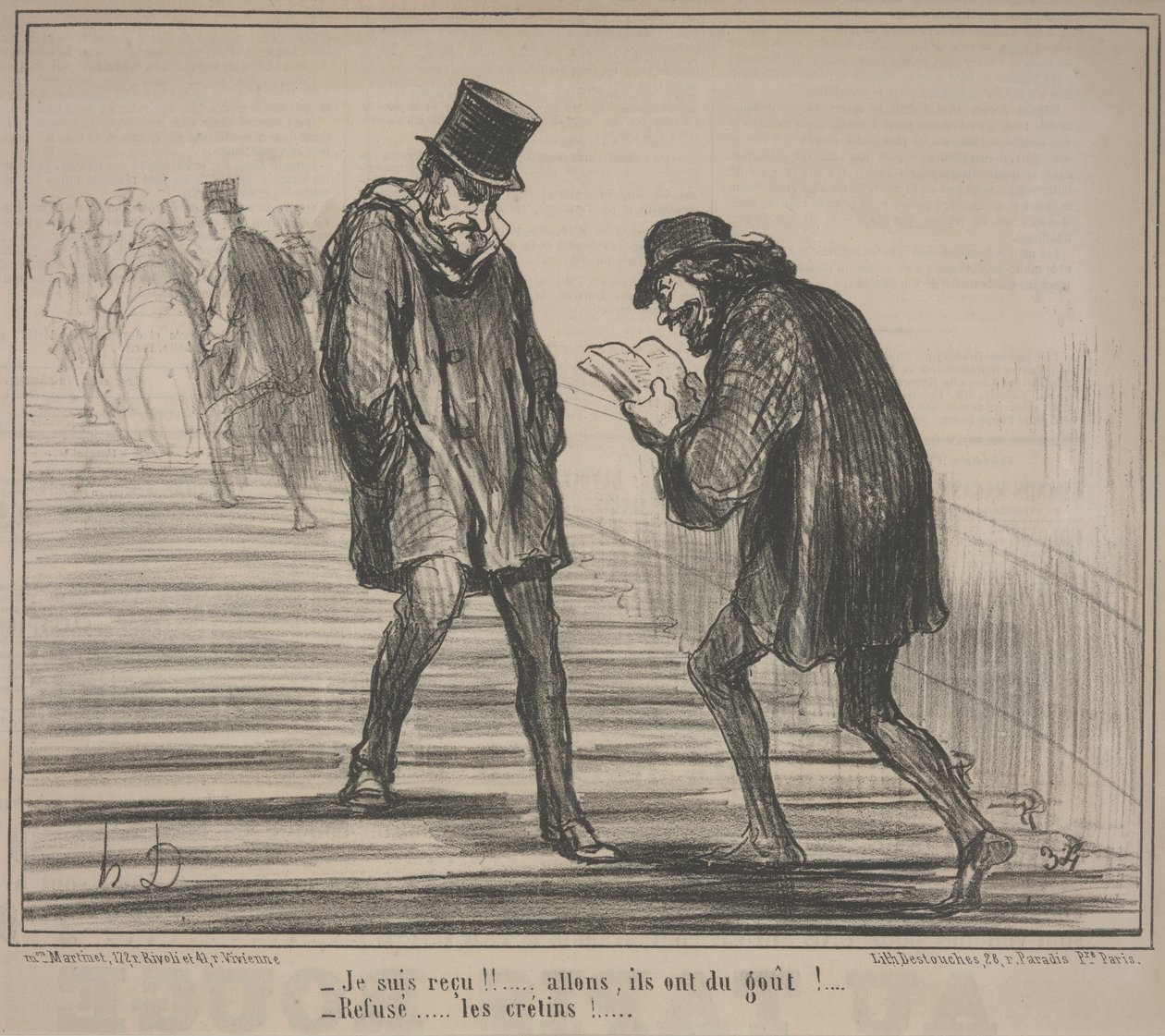 Exposición 1859, no. 5: ¡Pasé! de Honoré Daumier