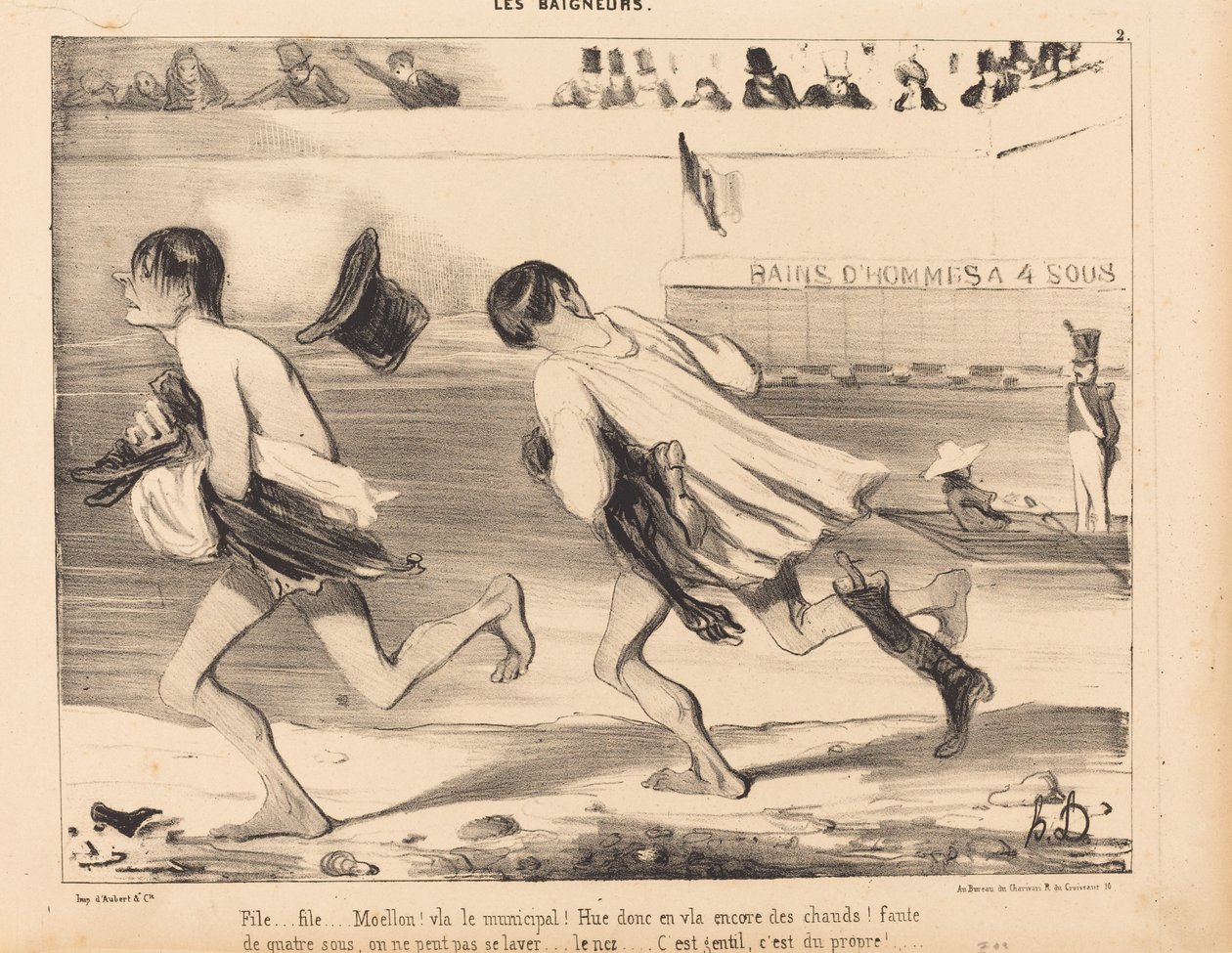 Archivo... ¡Moello! ¡Vla el municipal! de Honoré Daumier