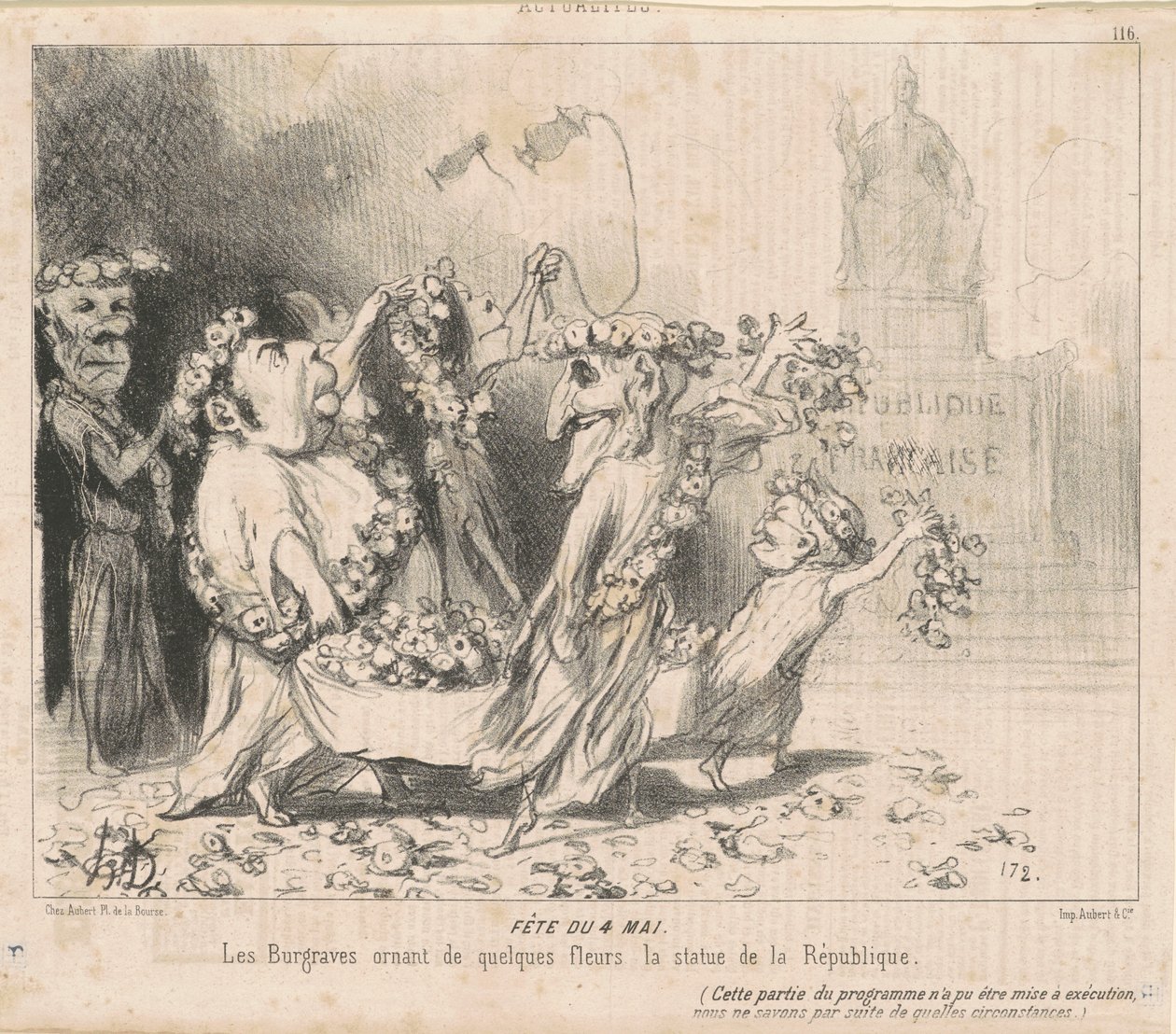 Fiesta del 4 de mayo de Honoré Daumier
