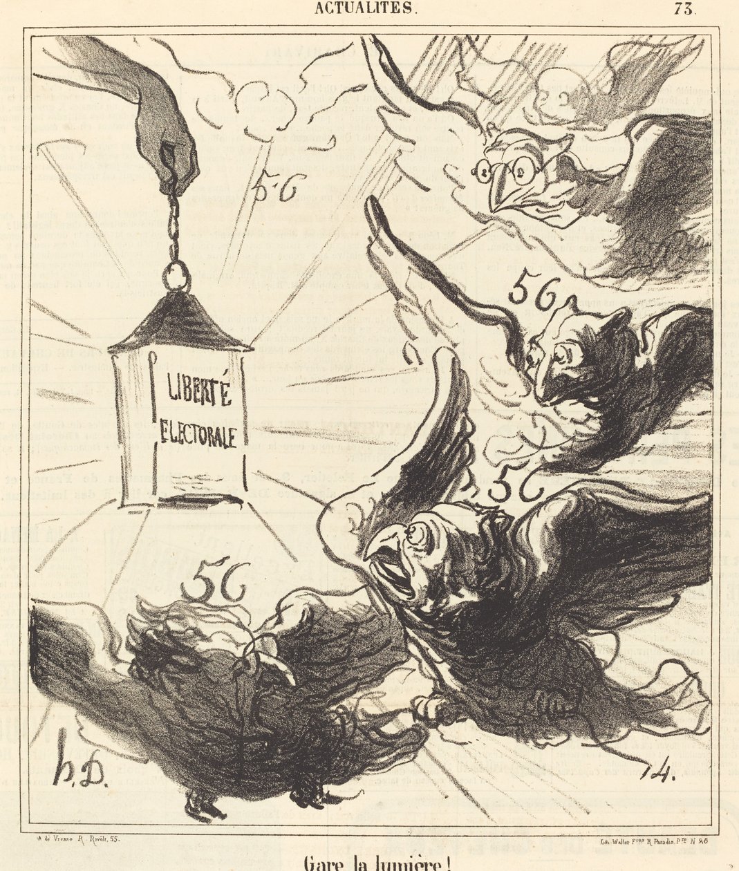 ¡Cuidado con la luz! de Honoré Daumier