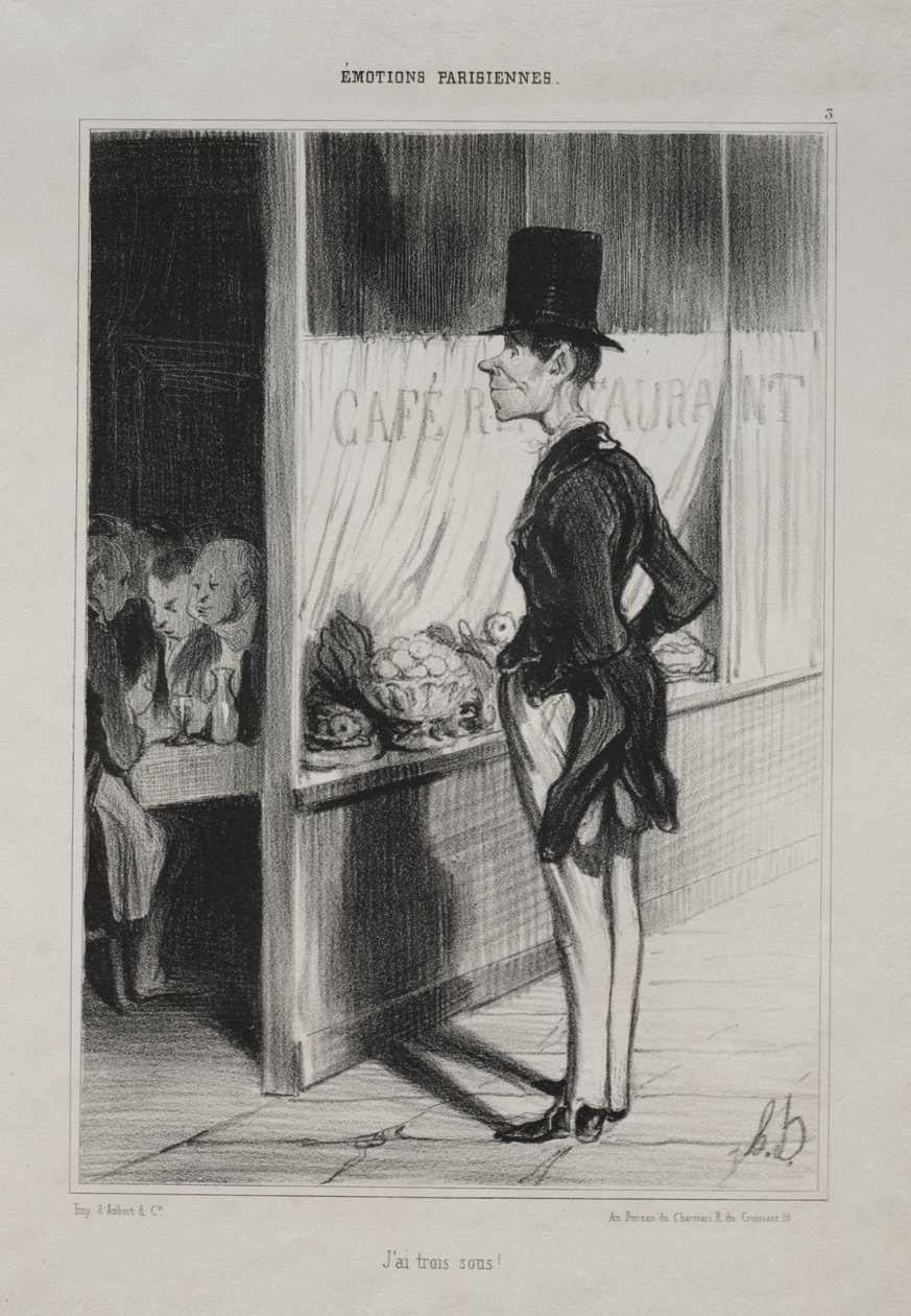 ¡Tengo tres sous! de Honoré Daumier