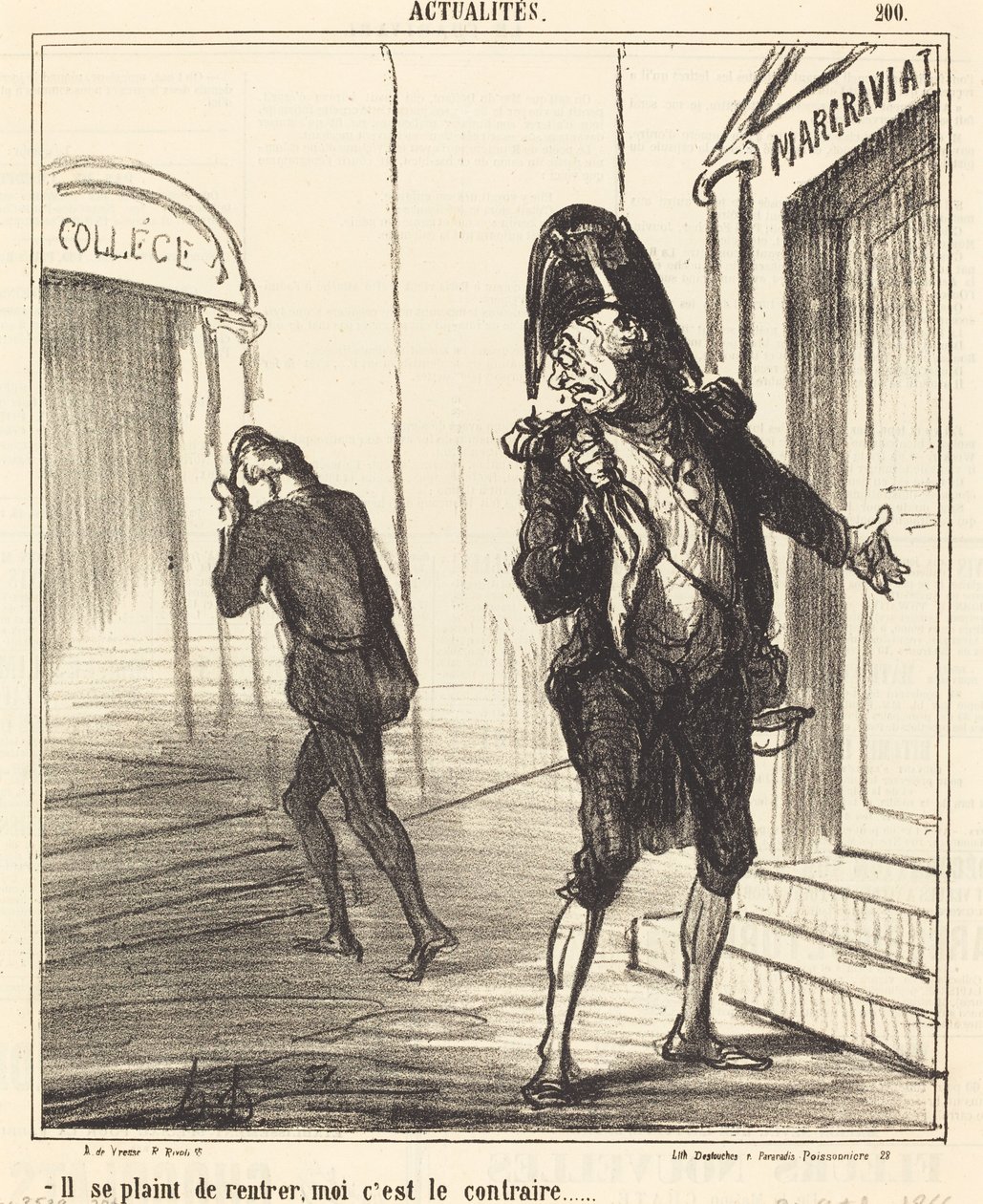 Se queja de regresar... de Honoré Daumier