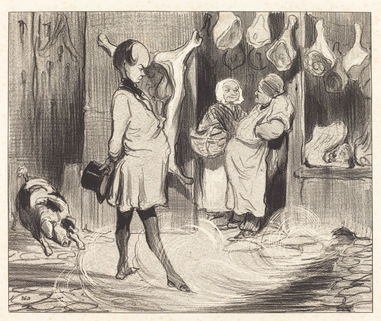 Impresiones de viaje de un gran poeta de Honoré Daumier