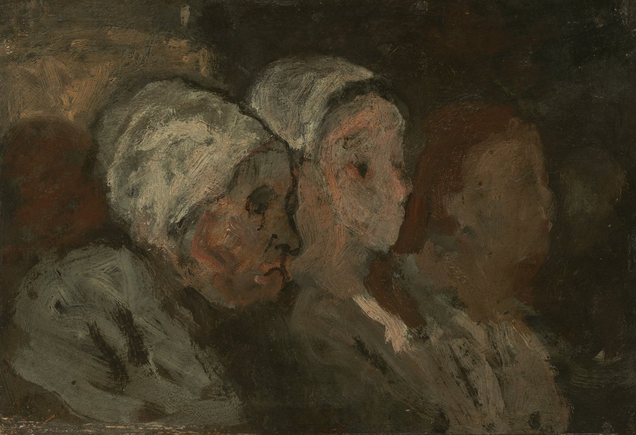 En la iglesia de Honoré Daumier