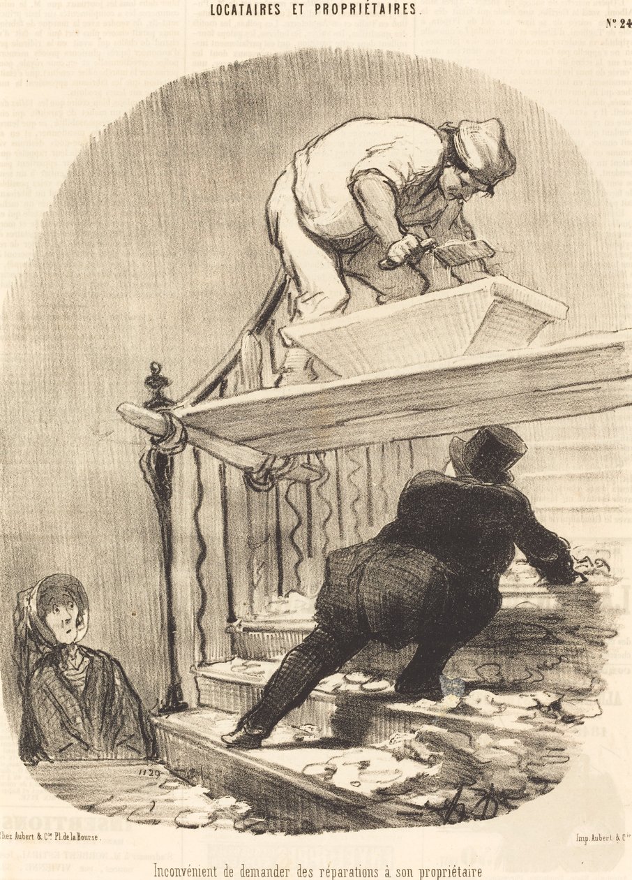 Inconveniente de pedir reparaciones... de Honoré Daumier