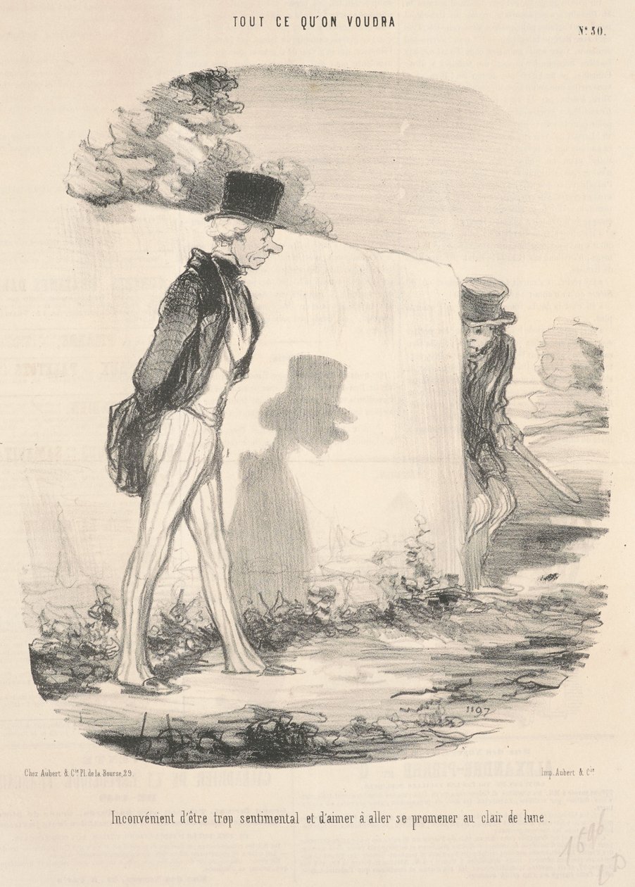 Inconveniente de ser demasiado sentimental ... de Honoré Daumier