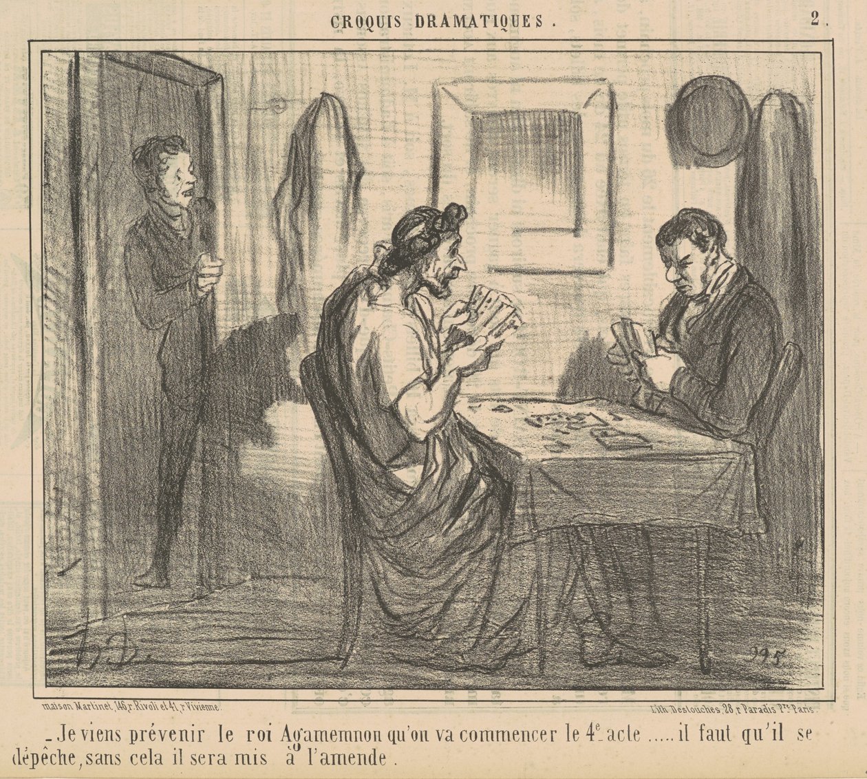Vengo a prevenir al rey Agamenón... de Honoré Daumier