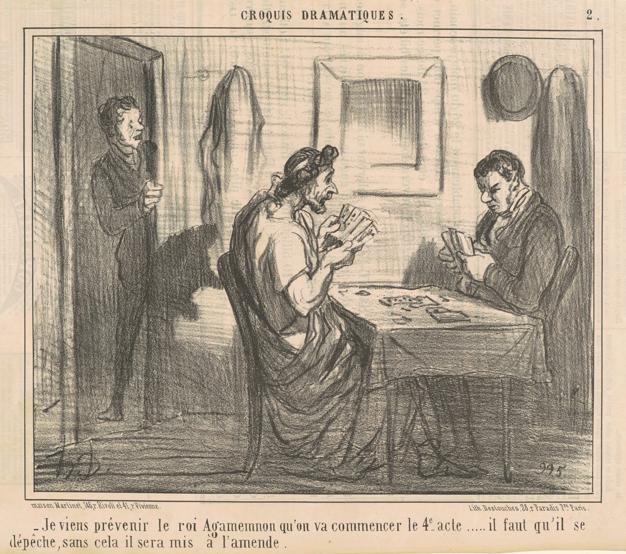 Vengo a prevenir al rey Agamenón... de Honoré Daumier
