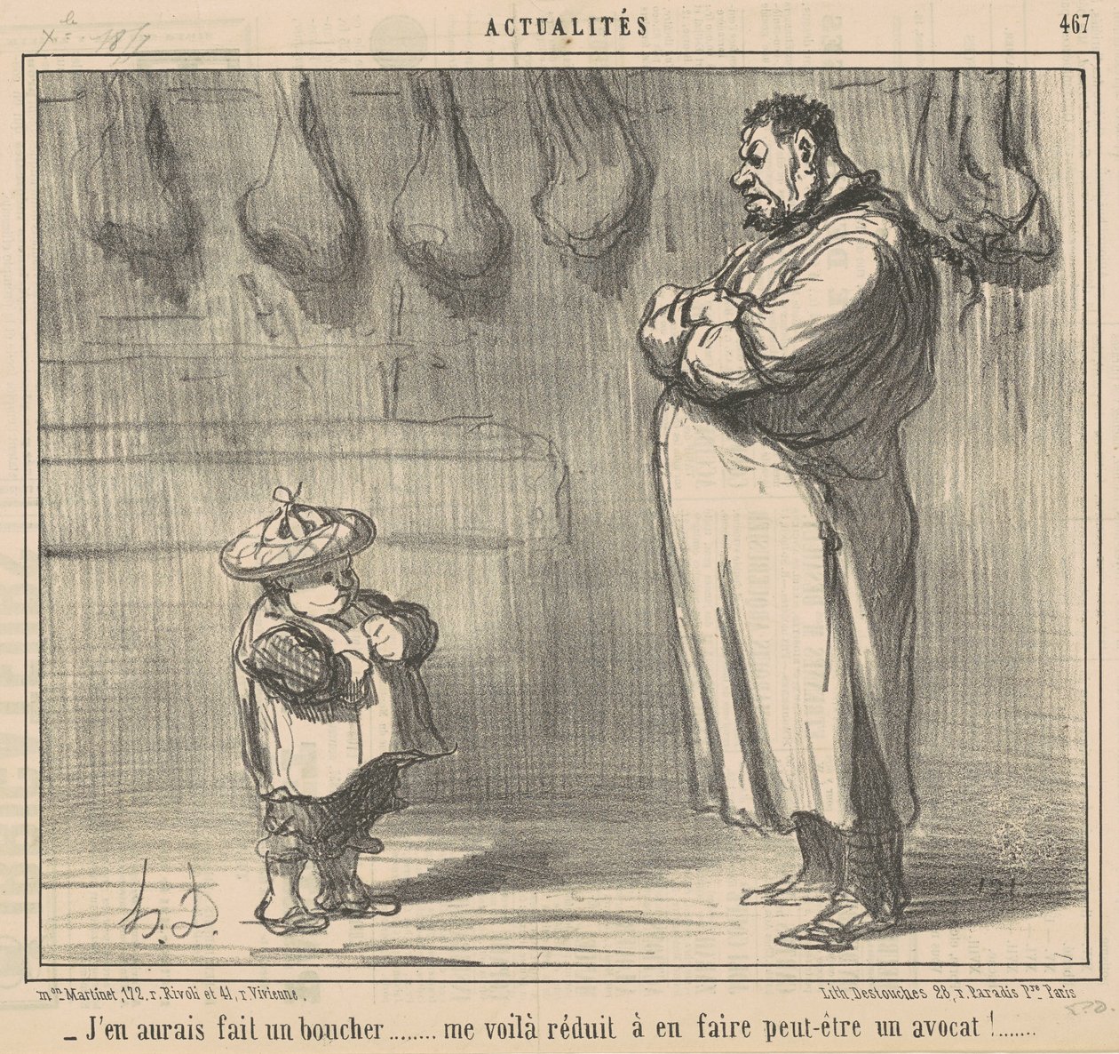 Habría hecho de él un carnicero ... de Honoré Daumier