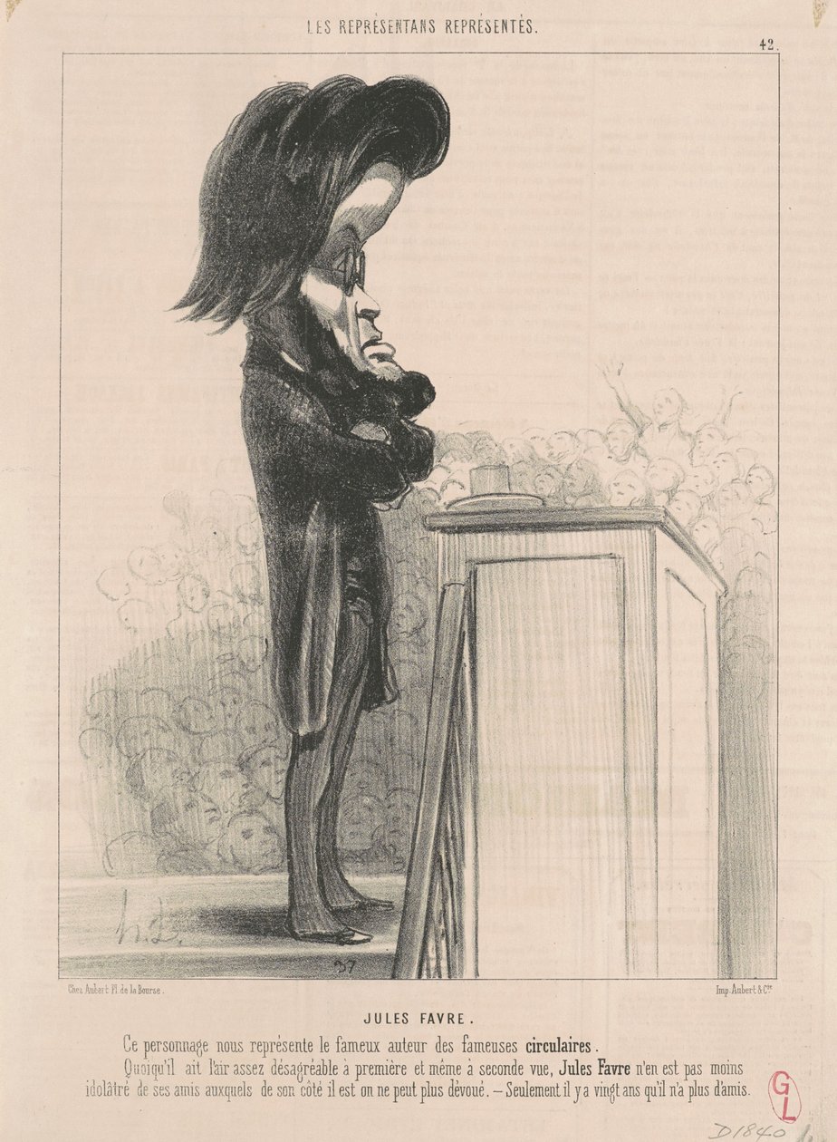 Jules Favre de Honoré Daumier