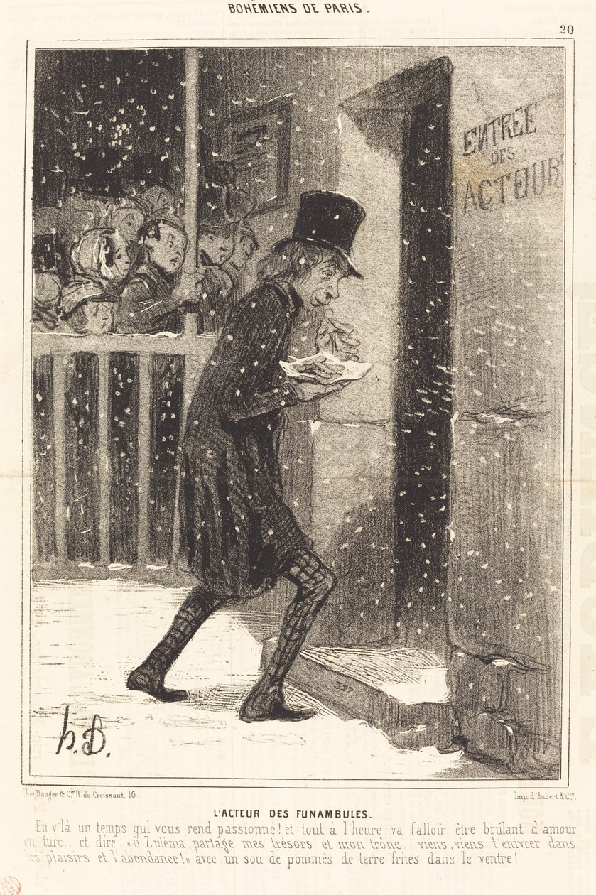 El actor de Funambules de Honoré Daumier