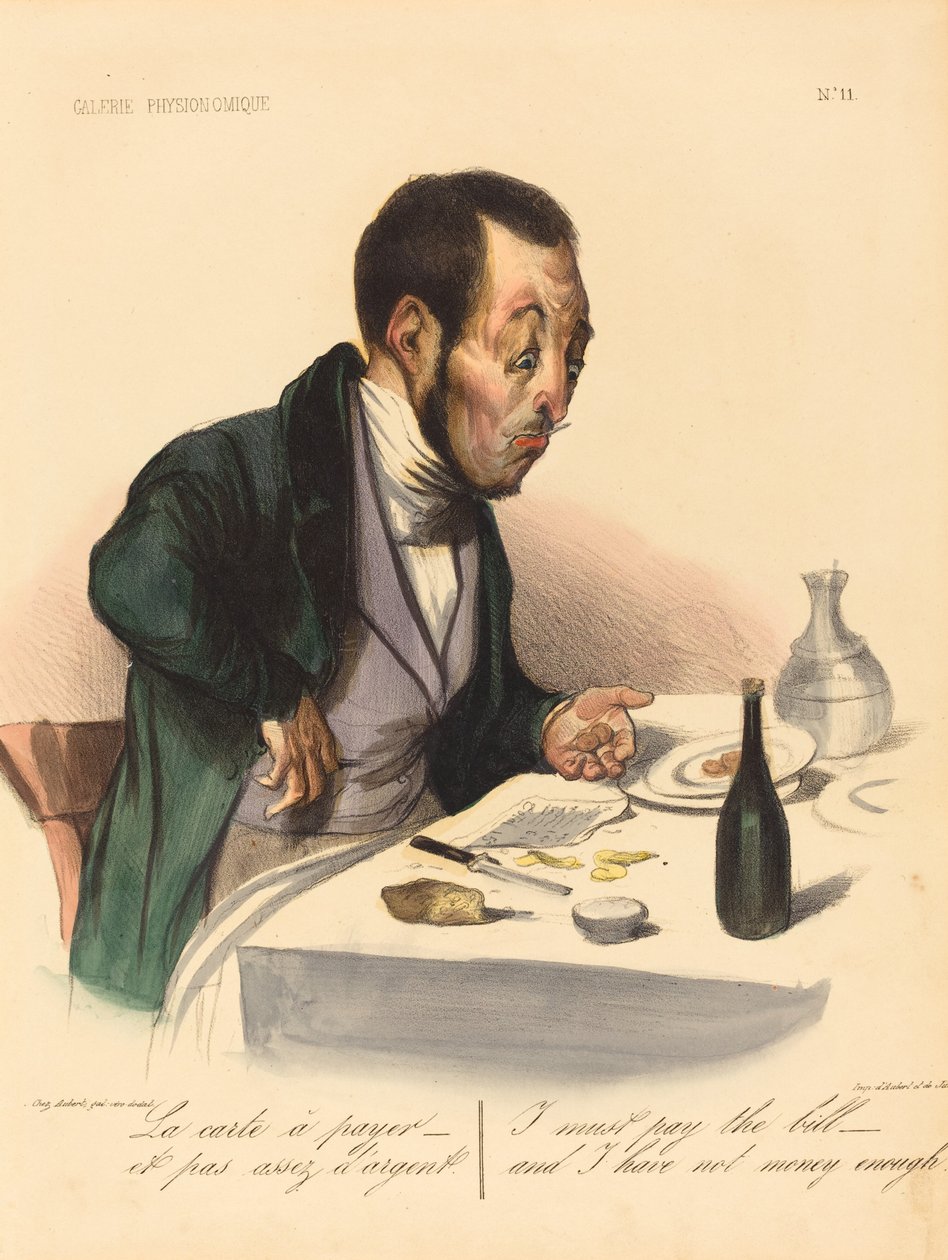 La carta a pagar de Honoré Daumier