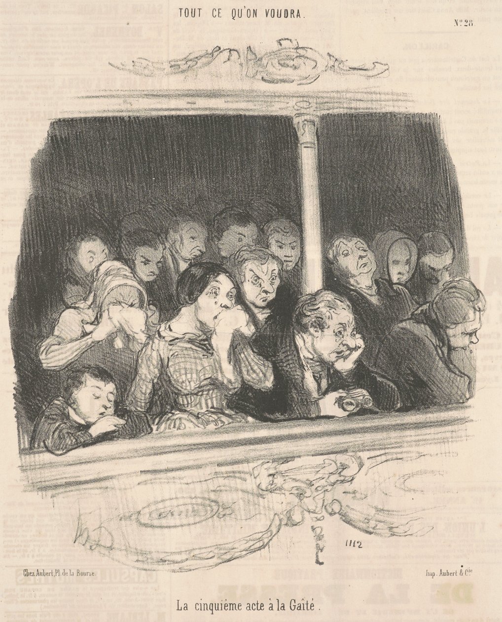 El quinto acto en la alegría de Honoré Daumier