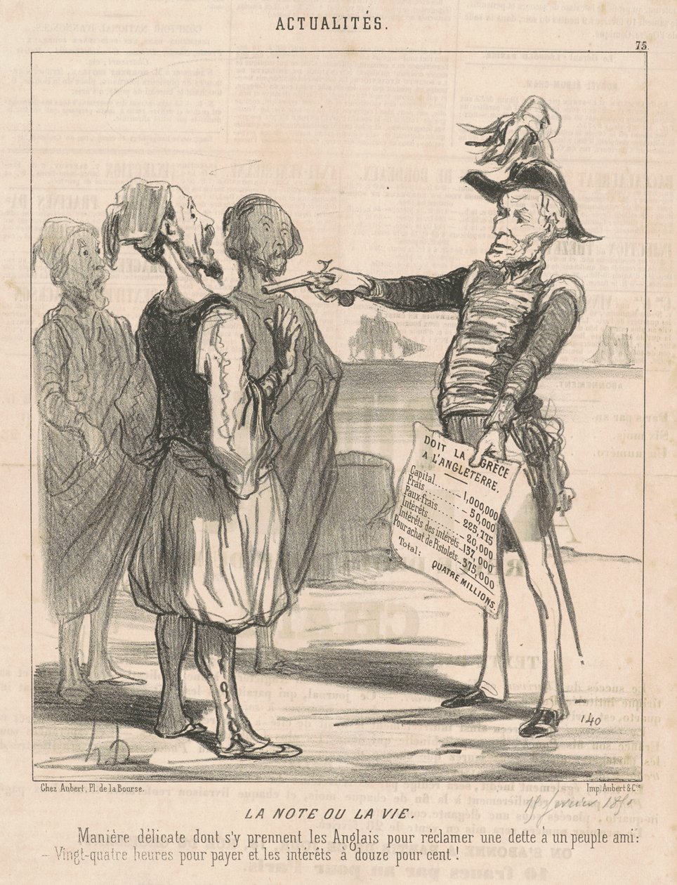 La nota o la vida de Honoré Daumier