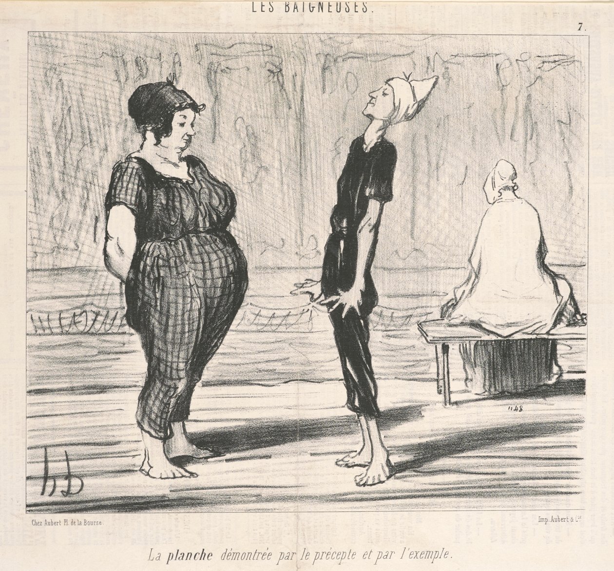 La tabla demostrada por el precepto... de Honoré Daumier