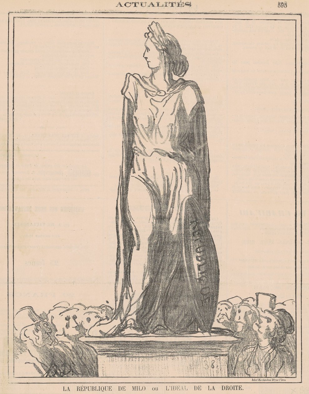 La república de Milo... de Honoré Daumier