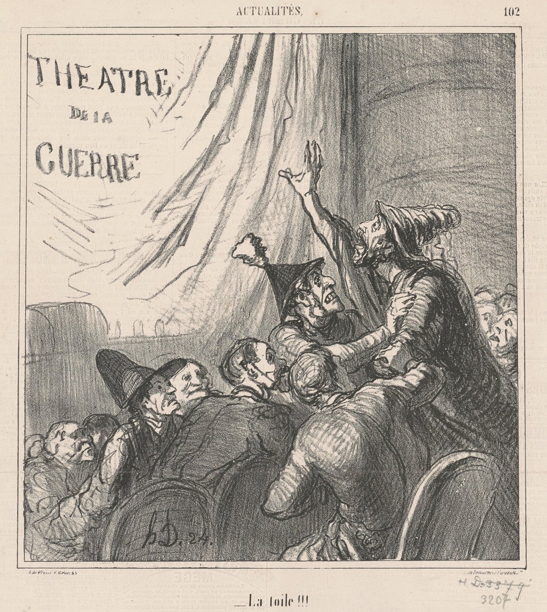 ¡La tela! de Honoré Daumier