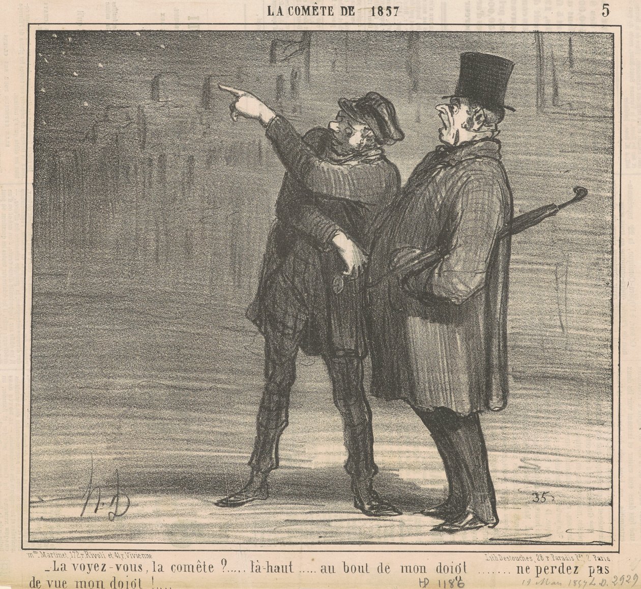 ¿Ves el cometa?... de Honoré Daumier