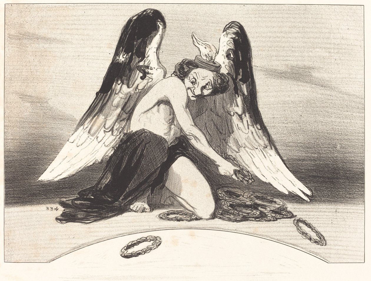 Le Charivari reconociendo el año 1841 de Honoré Daumier