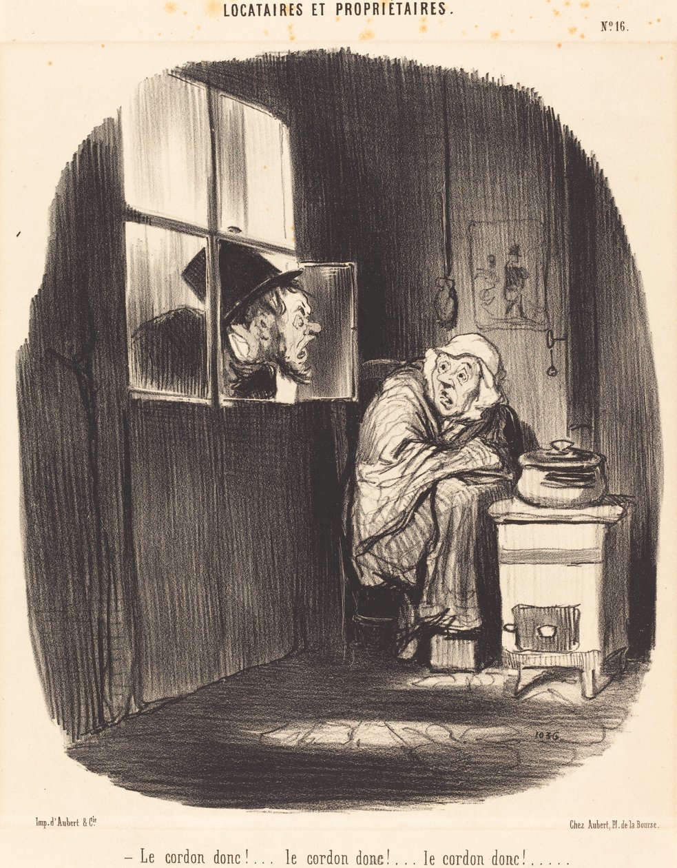 ¡El cordón entonces!... de Honoré Daumier