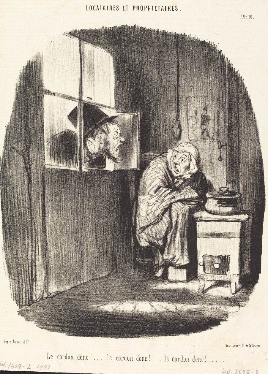 ¡El cordón entonces!... de Honoré Daumier
