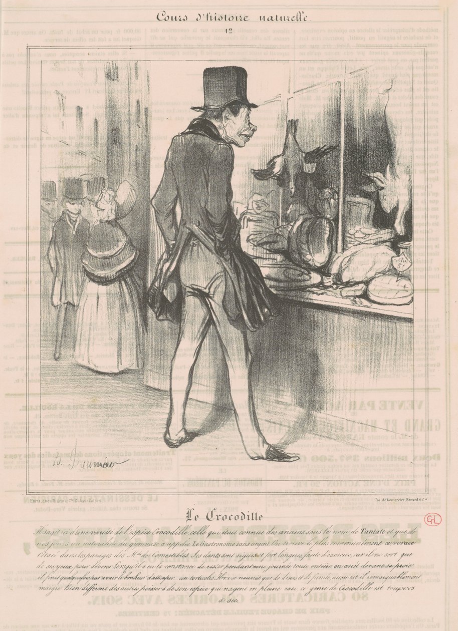 El cocodrilo de Honoré Daumier