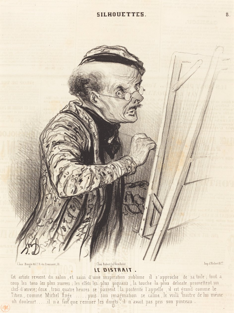El distraído de Honoré Daumier