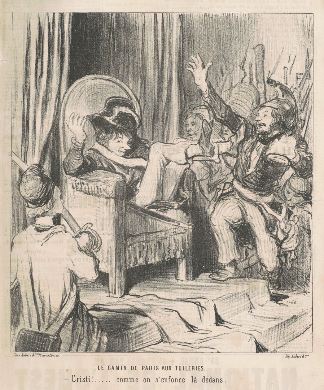 El niño de París en las Tullerías de Honoré Daumier