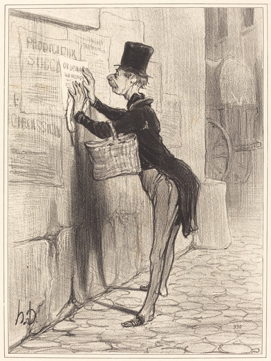 El colocador de Honoré Daumier