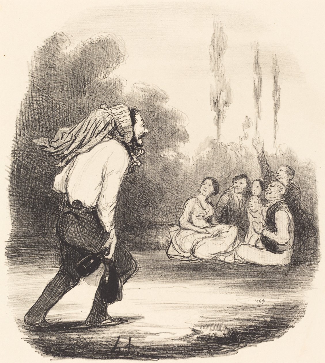 El más bromista de la sociedad de Honoré Daumier