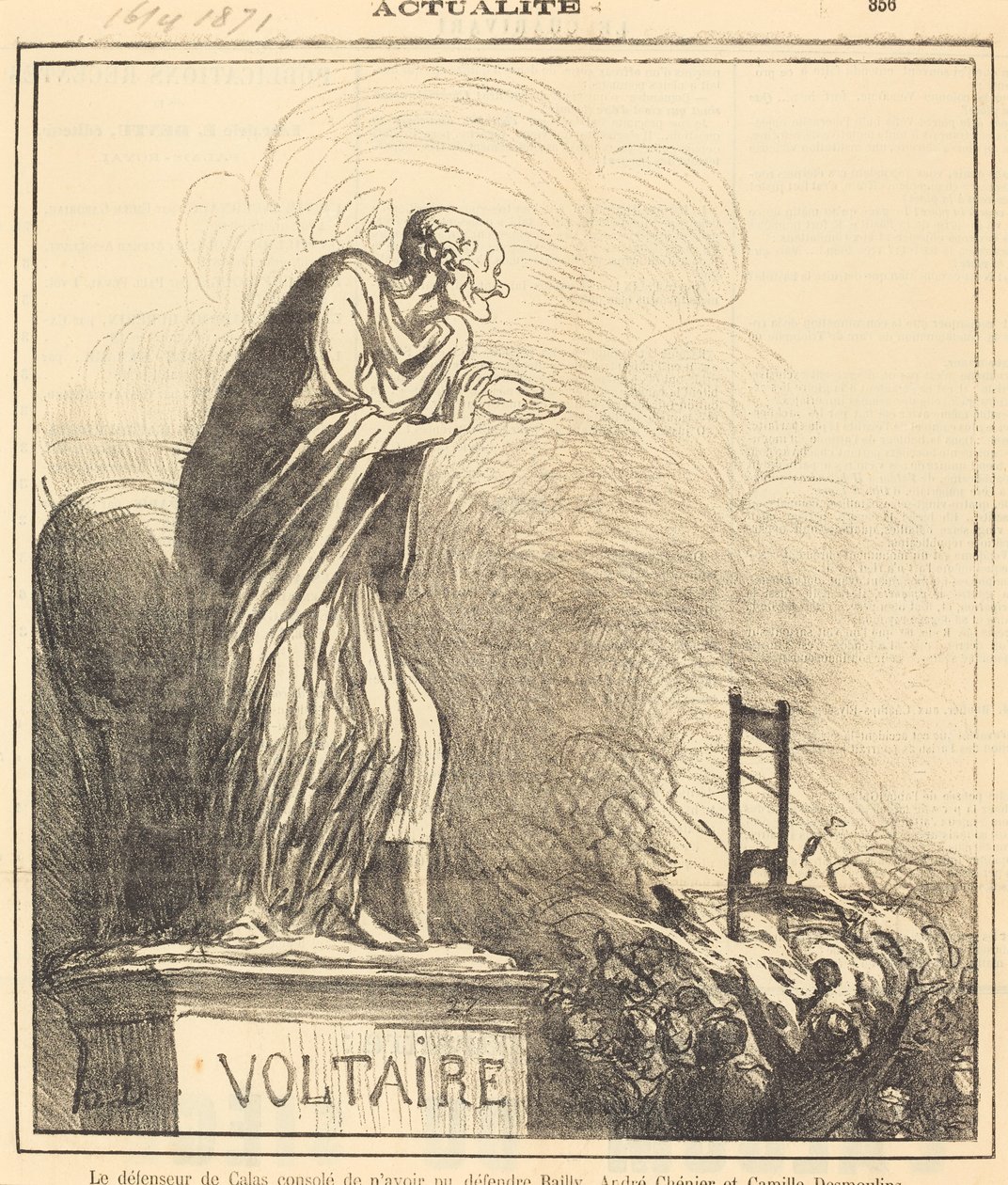 El defensor de Calas consolado... de Honoré Daumier